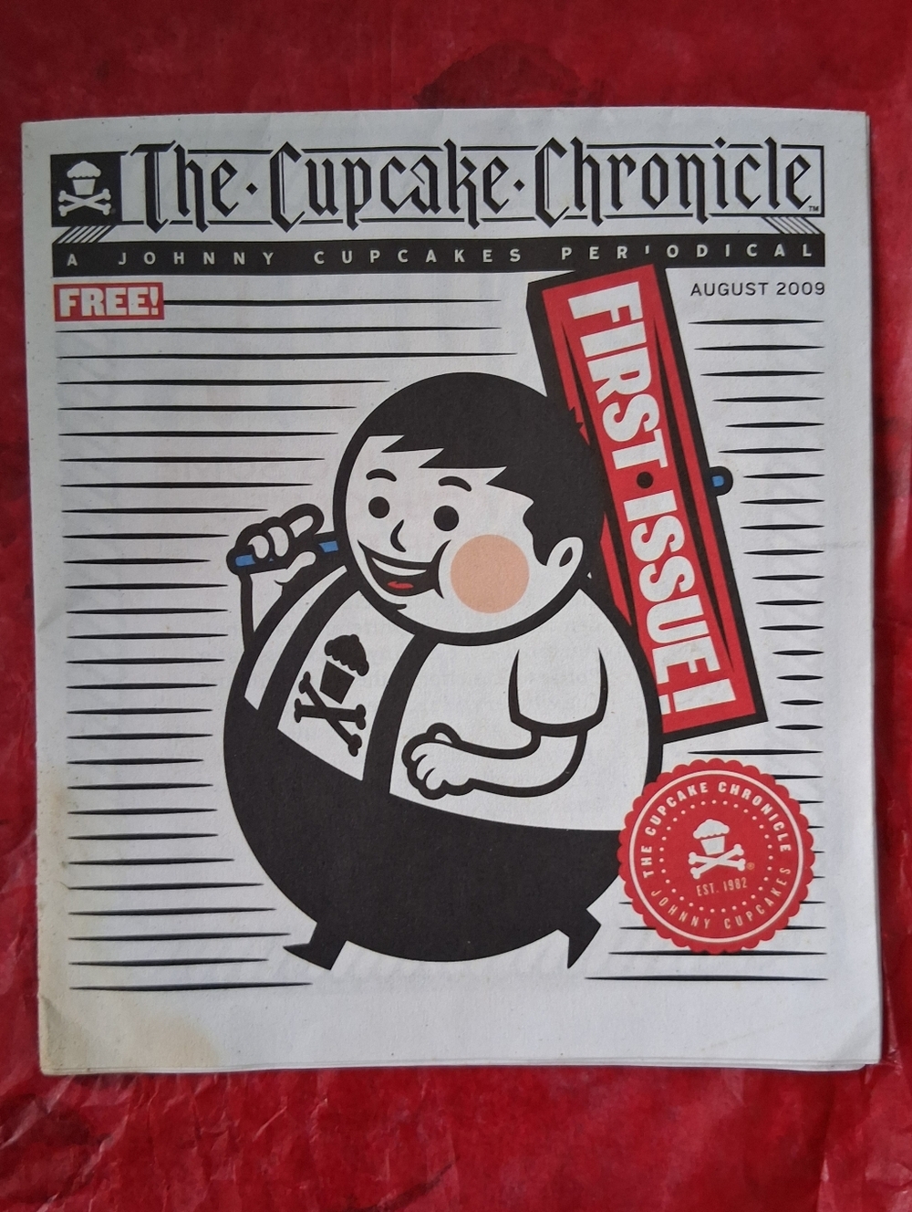 Vintage Johnny Cupcakes 'The Cupcake Chronicle' First Issue Periodical- Rare